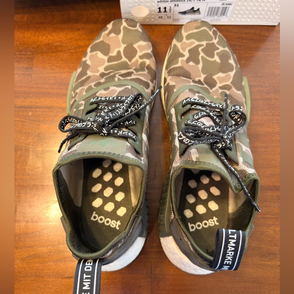 adidas NMD Green Camouflage Sneakers